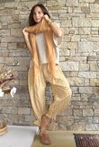 Nonni Gingham Bloomer Pant Mustard